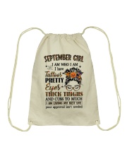 September Girl Drawstring Bag tile