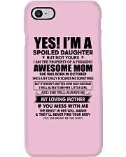 10 yes i am daughter little girl Phone Case tile