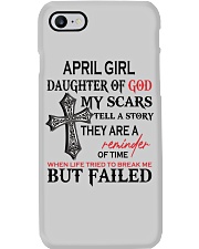April Girl Phone Case tile