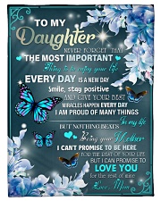 To My Daughter - Mom Small Fleece Blanket - 30" x 40" front