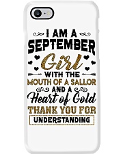 September Girl Phone Case tile