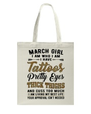 March Girl Tote Bag tile