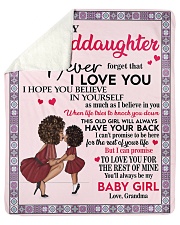 To My Granddaughter Sherpa Fleece Blanket tile