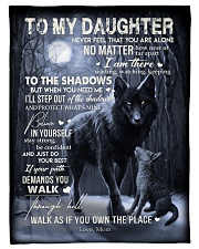To My Daughter - Mom Small Fleece Blanket - 30" x 40" front