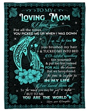 To My Mom Fleece Blanket tile