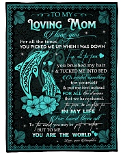 To My Mom Large Fleece Blanket - 60" x 80" front