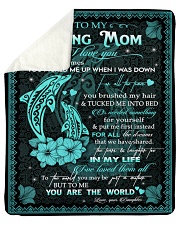 To My Mom Sherpa Fleece Blanket tile