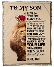 To My Son - Dad Small Fleece Blanket - 30" x 40" front
