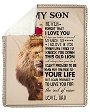 To My Son - Dad Sherpa Fleece Blanket tile
