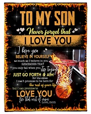 To My Son Small Fleece Blanket - 30" x 40" front