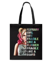 February Girl Tote Bag tile