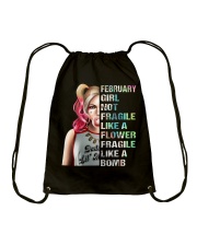 February Girl Drawstring Bag tile