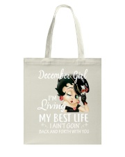 December Girl Tote Bag tile