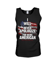 I Will Never Apologize Unisex Tank tile