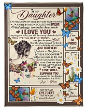 To My Daughter - Mom Small Fleece Blanket - 30" x 40" front
