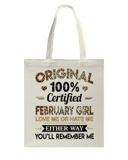 February Girl Tote Bag tile