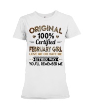 February Girl Premium Fit Ladies Tee tile