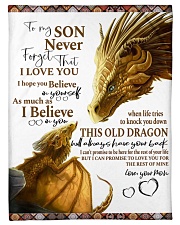 To My Son Small Fleece Blanket - 30" x 40" front