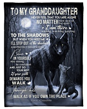 To My Granddaughter Small Fleece Blanket - 30" x 40" front