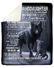 To My Granddaughter Sherpa Fleece Blanket tile