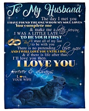 To My Husband Small Fleece Blanket - 30" x 40" front