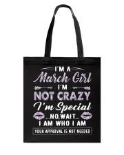 March Girl Tote Bag tile