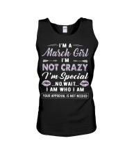 March Girl Unisex Tank tile