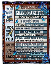 To My Granddaughter Small Fleece Blanket - 30" x 40" front