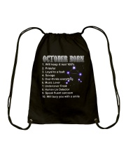 October Music Lover Drawstring Bag tile