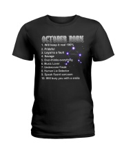 October Music Lover Ladies T-Shirt tile