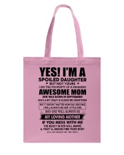 9 yes i am daughter little girl Tote Bag tile