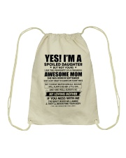 9 yes i am daughter little girl Drawstring Bag tile