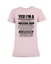 9 yes i am daughter little girl Premium Fit Ladies Tee tile