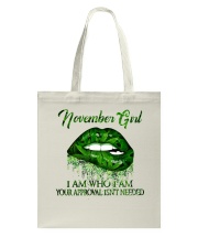 November Girl Tote Bag tile