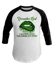 November Girl Baseball Tee tile