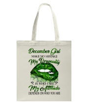 December Girl Tote Bag tile