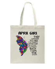 April Girl Tote Bag tile