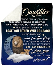 To My Daughter- Dad Sherpa Fleece Blanket tile