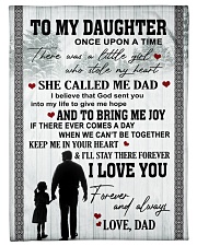 To My Daughter - Dad Fleece Blanket tile