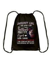 January Girl Drawstring Bag tile
