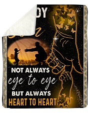 Daddy And Son Sherpa Fleece Blanket tile