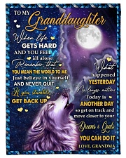 To My Granddaughter - Grandma Small Fleece Blanket - 30" x 40" front