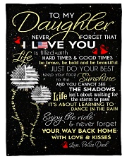 To My Daughter Small Fleece Blanket - 30" x 40" front