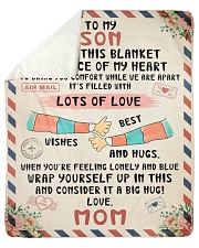 To My Son - Mom Sherpa Fleece Blanket tile
