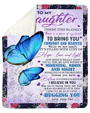 To My Daughter - Dad Sherpa Fleece Blanket tile