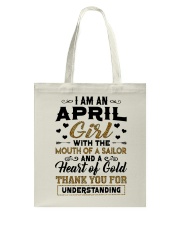 April Girl Tote Bag tile