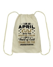 April Girl Drawstring Bag tile