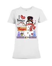 I love being a gaga Premium Fit Ladies Tee tile