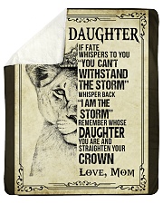 To My Daughter - Mom Sherpa Fleece Blanket tile