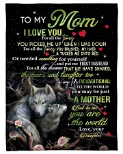 Blanket To My Mom Small Fleece Blanket - 30" x 40" front